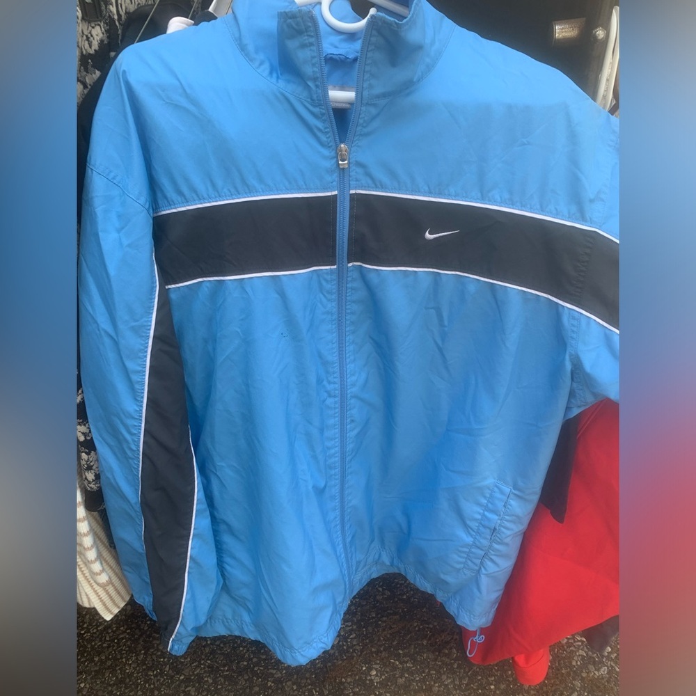 Vintage 90s Nike track Jacket blue XL super great 9/10 condition